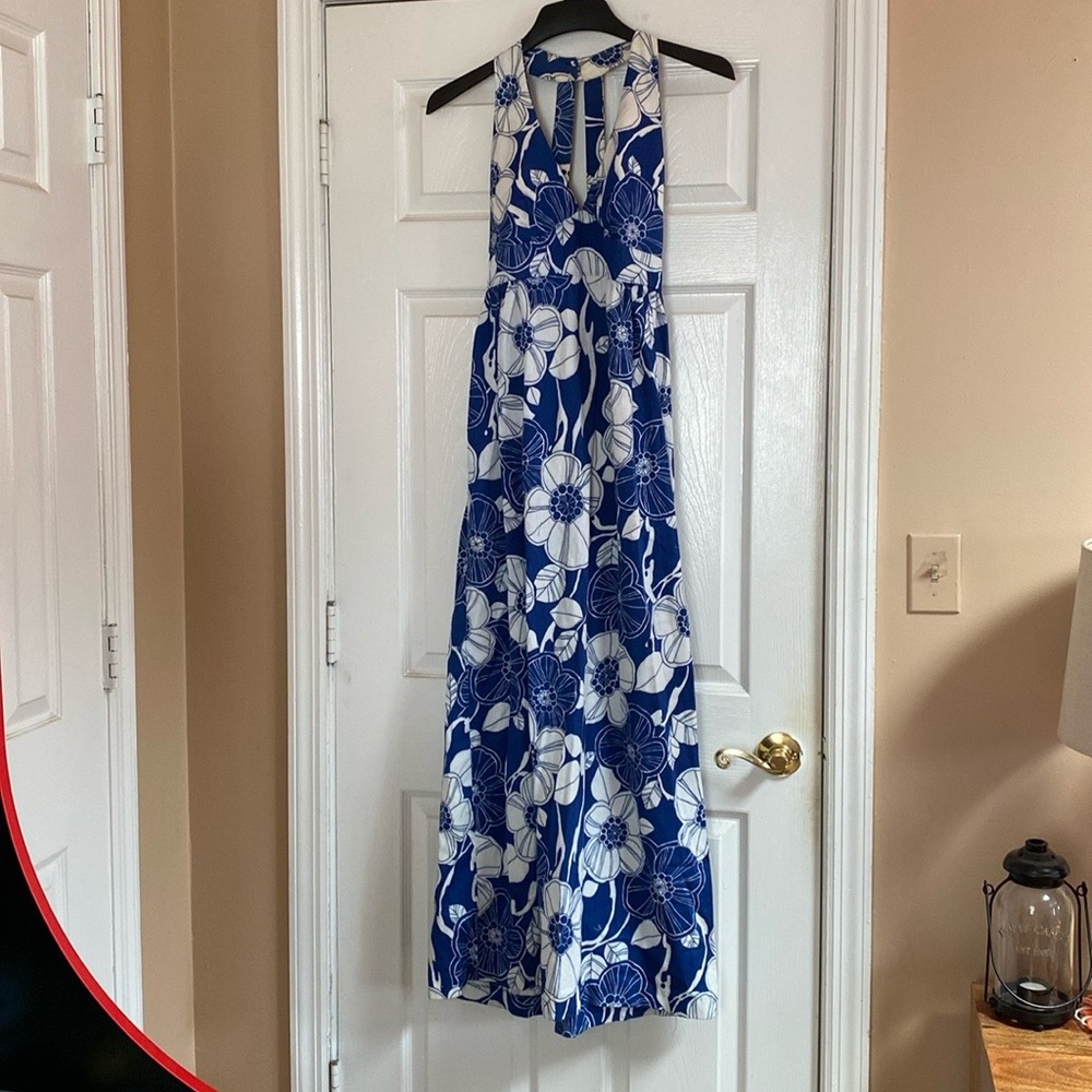 VTG 1970’s Fredricks of Hollywood Hawaiian Luau Tiki Maxi Dress